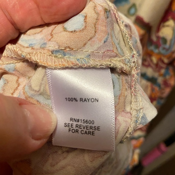 Paisley flowing 3/4 sleeves dress - Picture 5 of 8